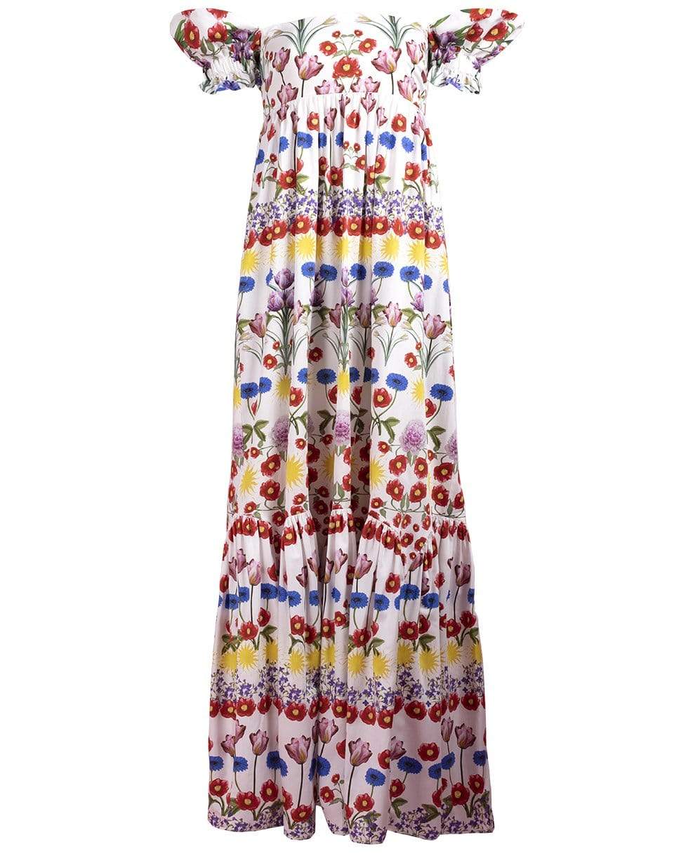 BORGO DE NOR-Antigone Off Shoulder Printed Maxi Dress-