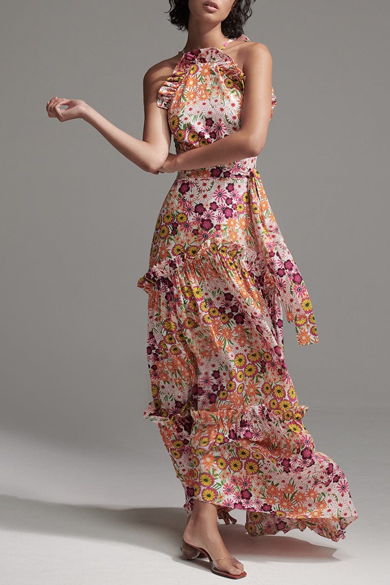BORGO DE NOR-Tatiana Halter Dress-