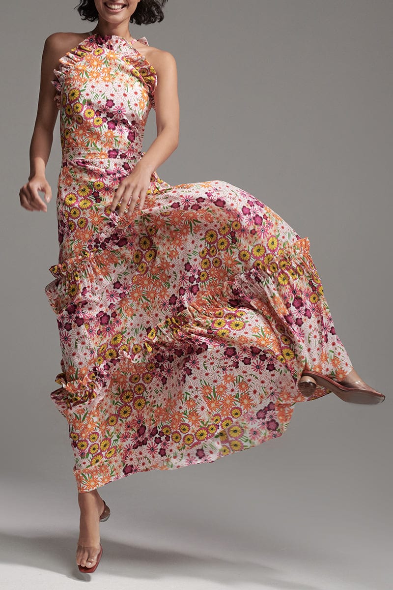 BORGO DE NOR-Tatiana Halter Dress-