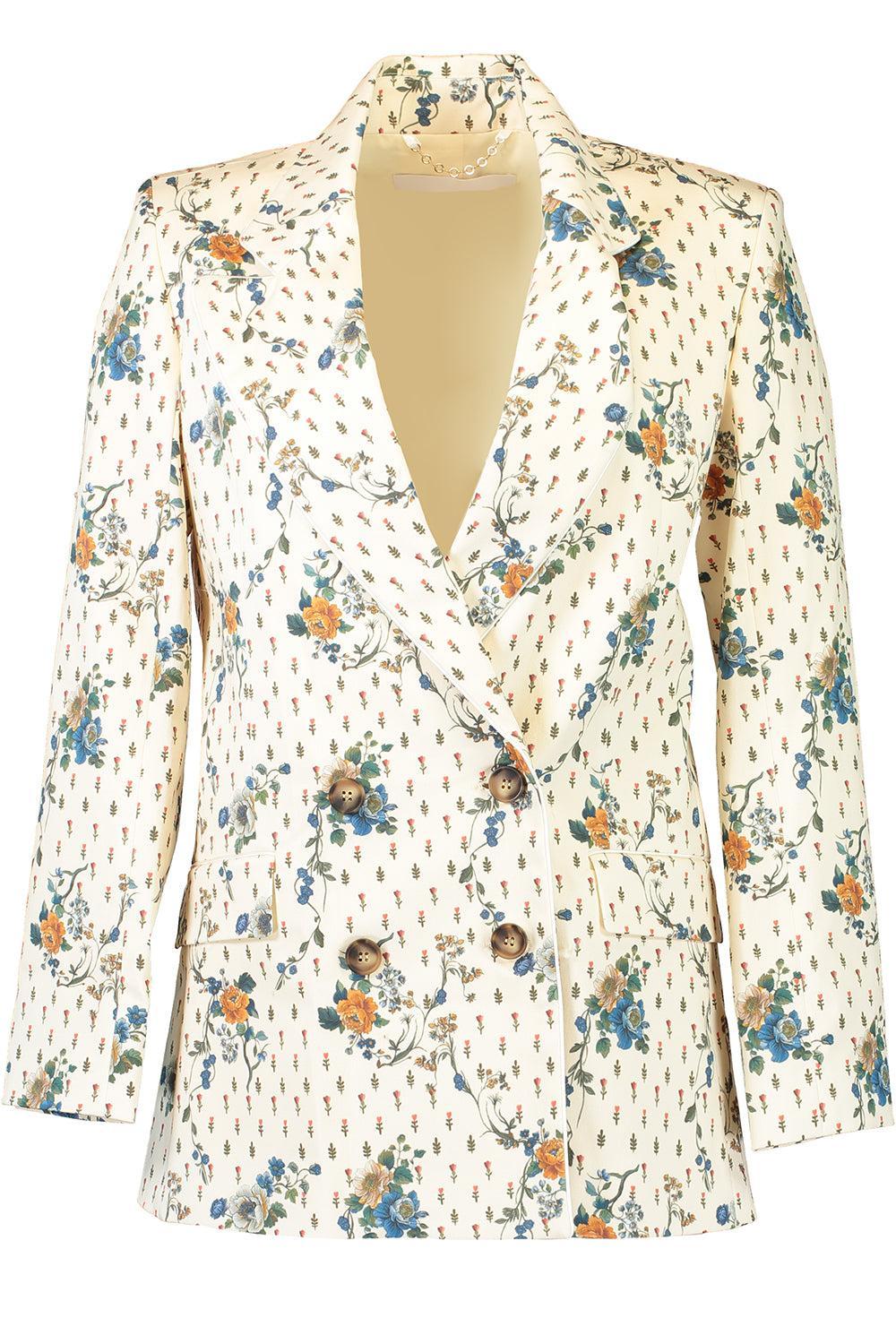 Quinn Twill Jacket-FLORLCRM-4-CLOTHINGJACKETBLAZERS-BORGO DE NOR