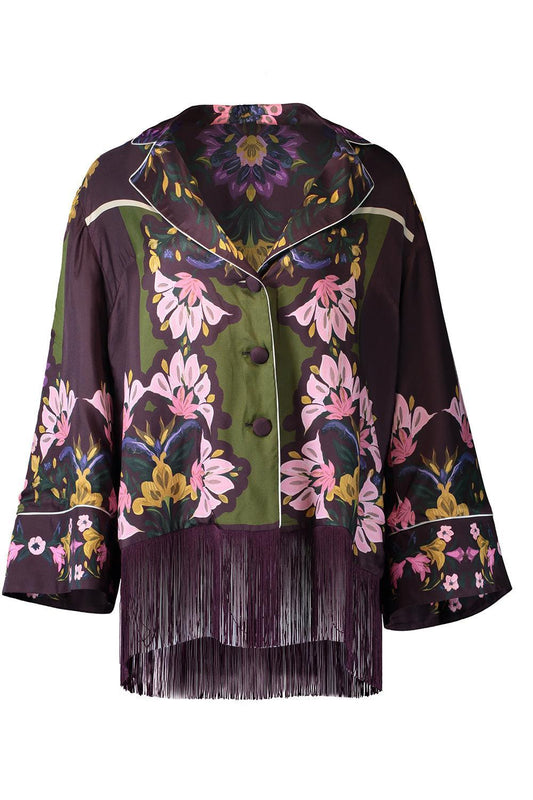 Calliope Fringe Jacket-FLORAL-2-CLOTHINGJACKETCASUAL-BORGO DE NOR