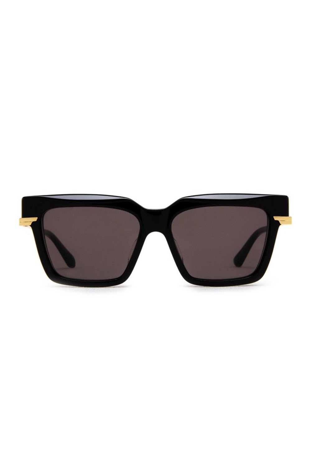 BOTTEGA VENETA-Square Sunglasses-BLACK/GREY