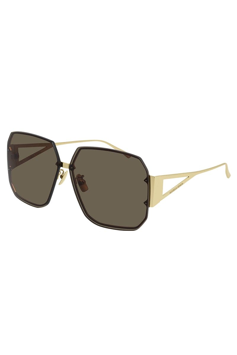 BOTTEGA VENETA-65 Sunglasses-BRWN/GLD