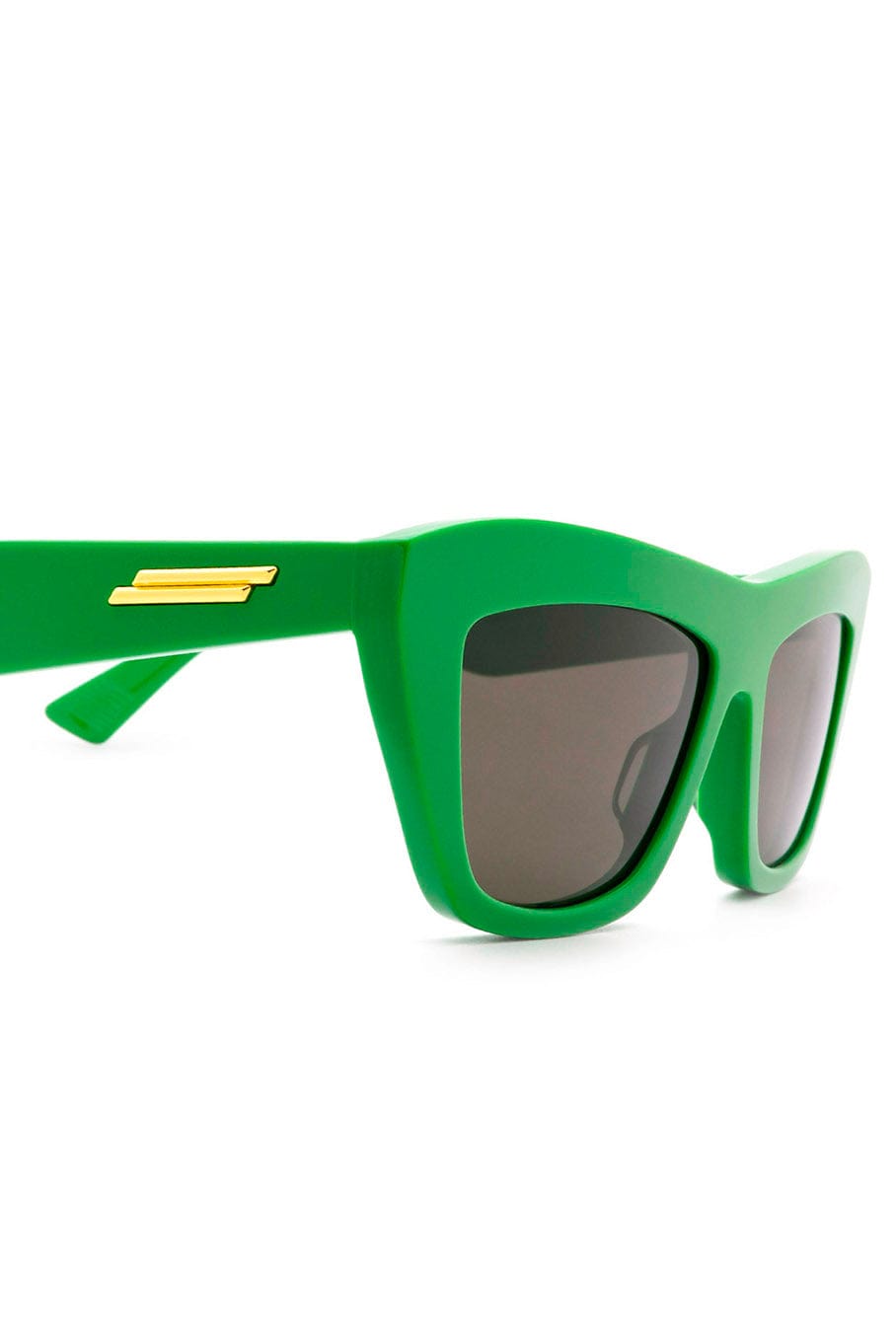 BOTTEGA VENETA-Green Cat Eye Sunglasses-GREEN