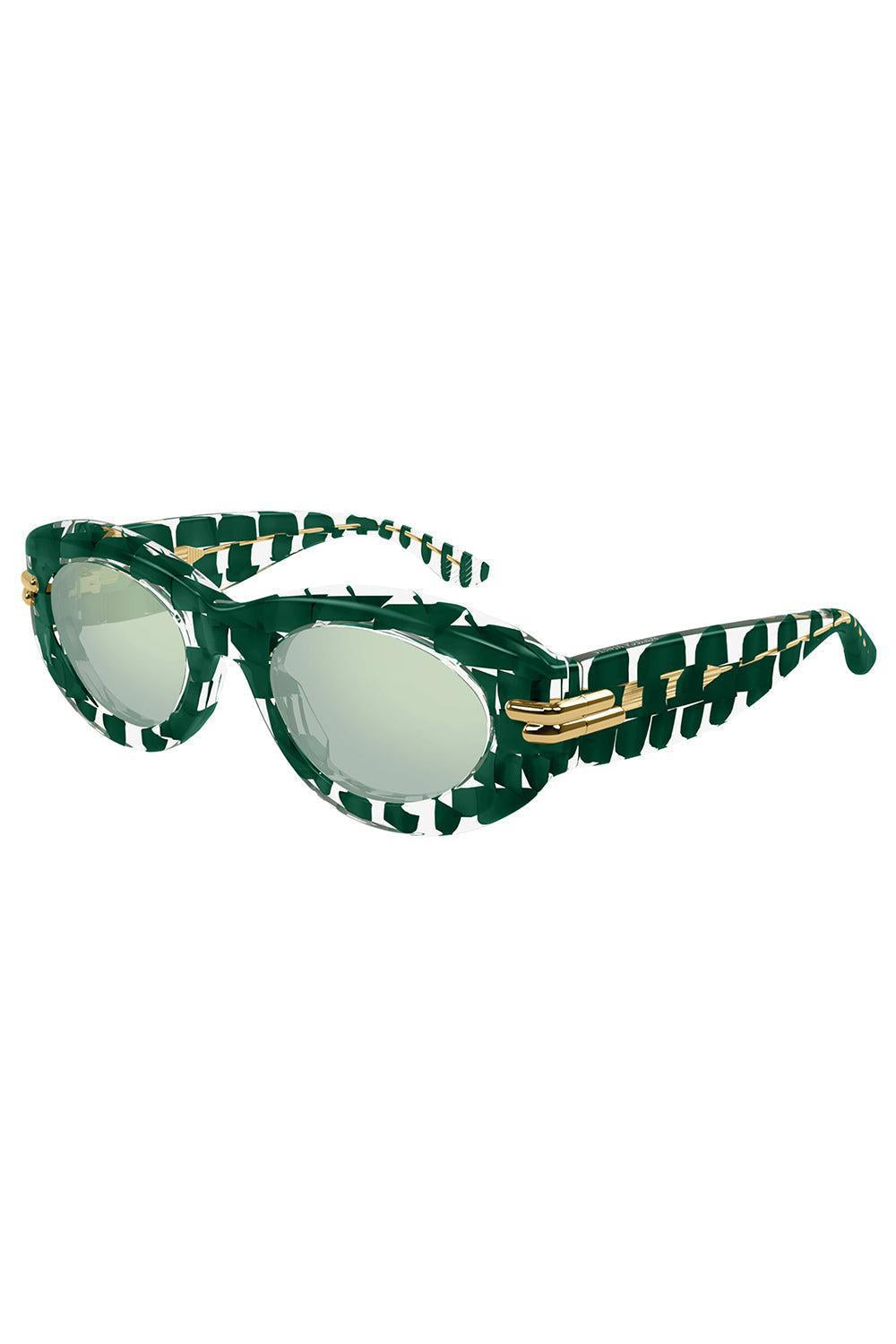 Oval Sunglasses - Green | BOTTEGA VENETA – Marissa Collections