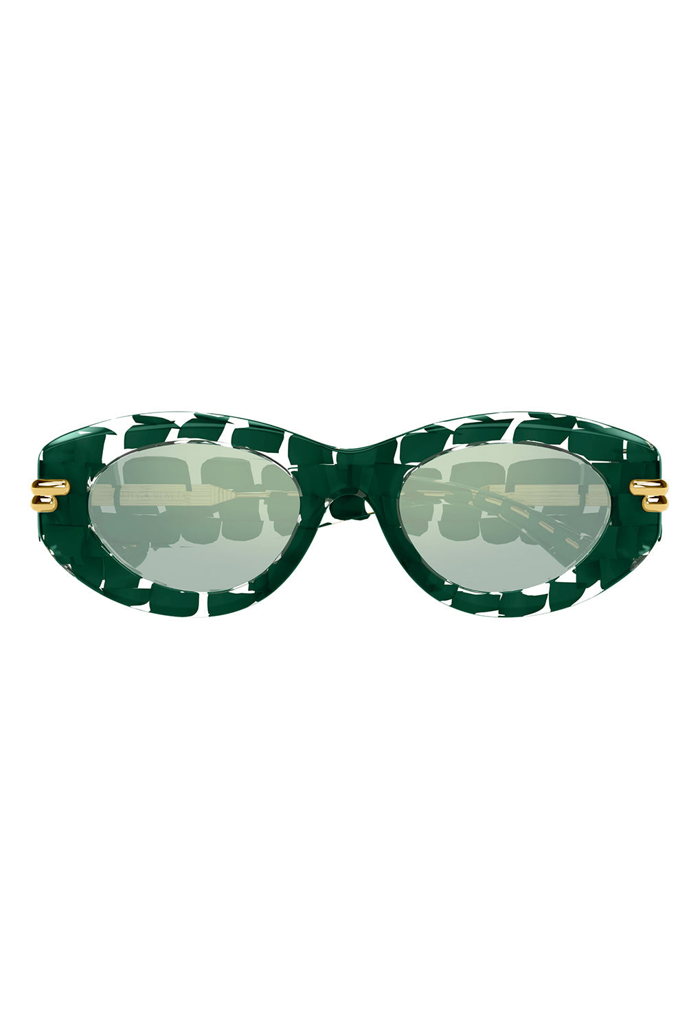 Oval Sunglasses - Green-GRNGRN-ACCESSORIESUNGLASSES-BOTTEGA VENETA