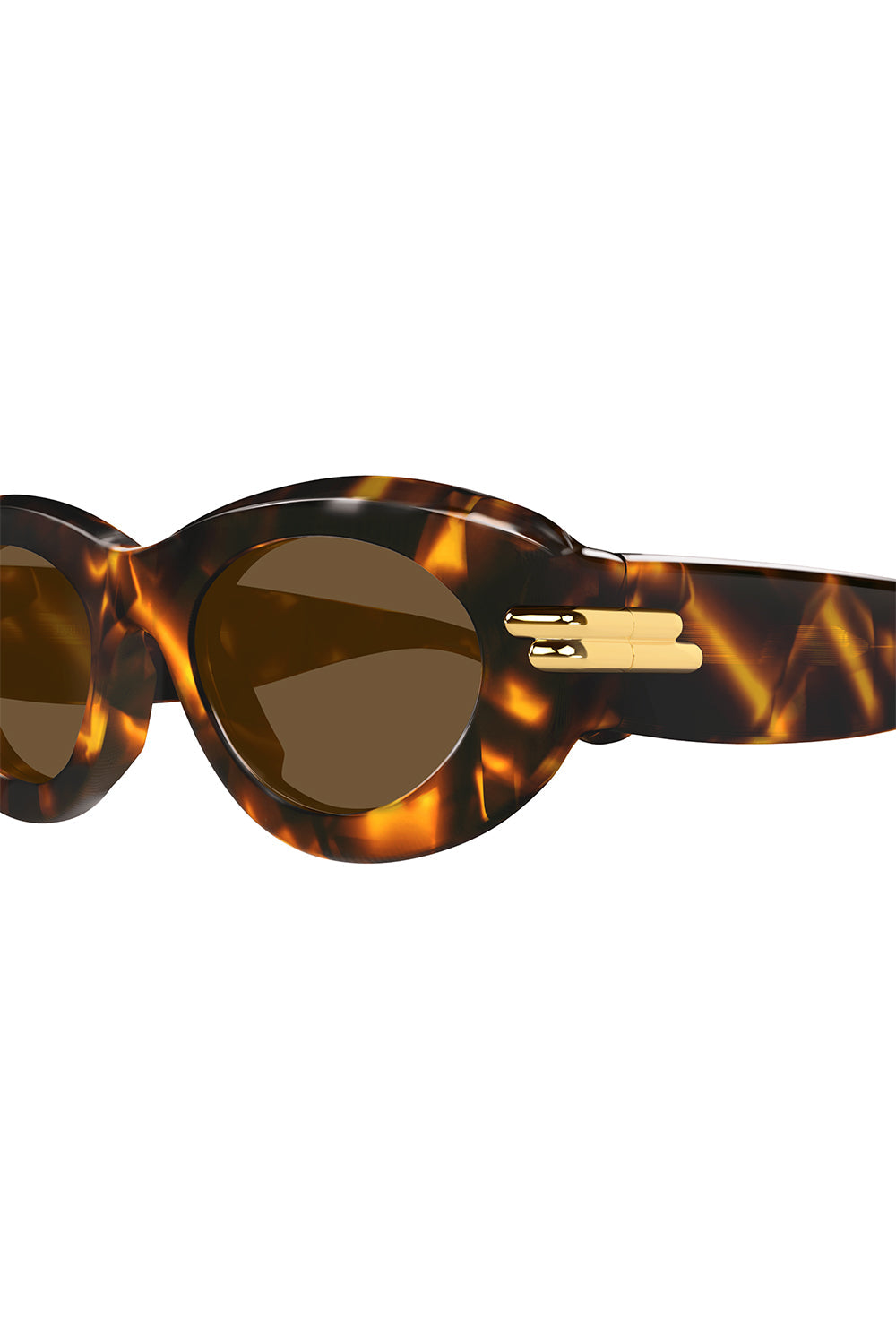 Oval Sunglasses - Havana Brown-HAVHVBRN-ACCESSORIESUNGLASSES-BOTTEGA VENETA