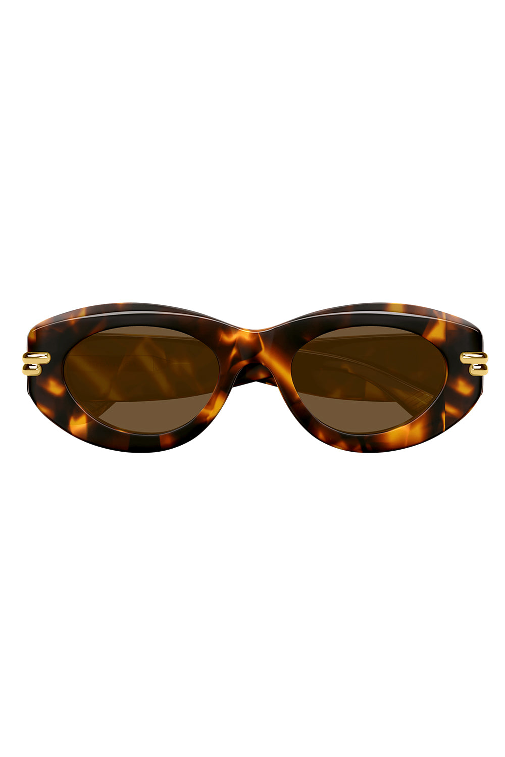 Oval Sunglasses - Havana Brown-HAVHVBRN-ACCESSORIESUNGLASSES-BOTTEGA VENETA