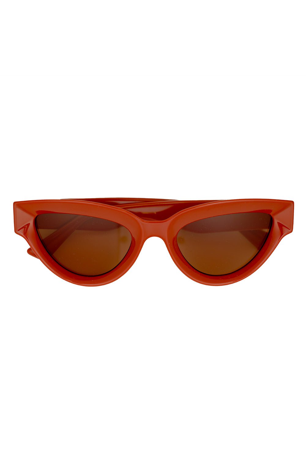 BOTTEGA VENETA-Sharp Cat Eye Sunglasses-ORANGE
