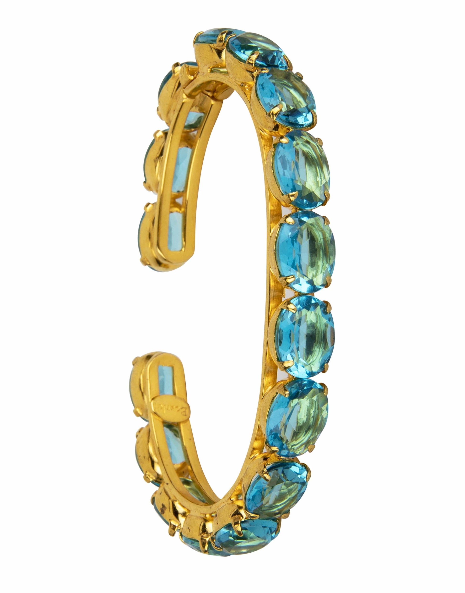 BOUNKIT JEWELRY-London Blue Quartz Cuff-BLUE