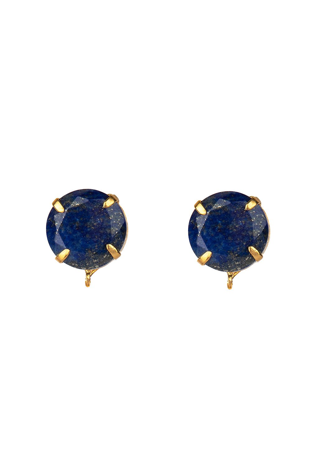 BOUNKIT JEWELRY-Lapis Quartz Earrings-BLUE