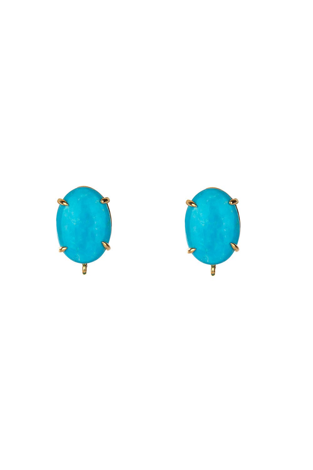 BOUNKIT JEWELRY-Turquoise Drop Earrings-BLUE