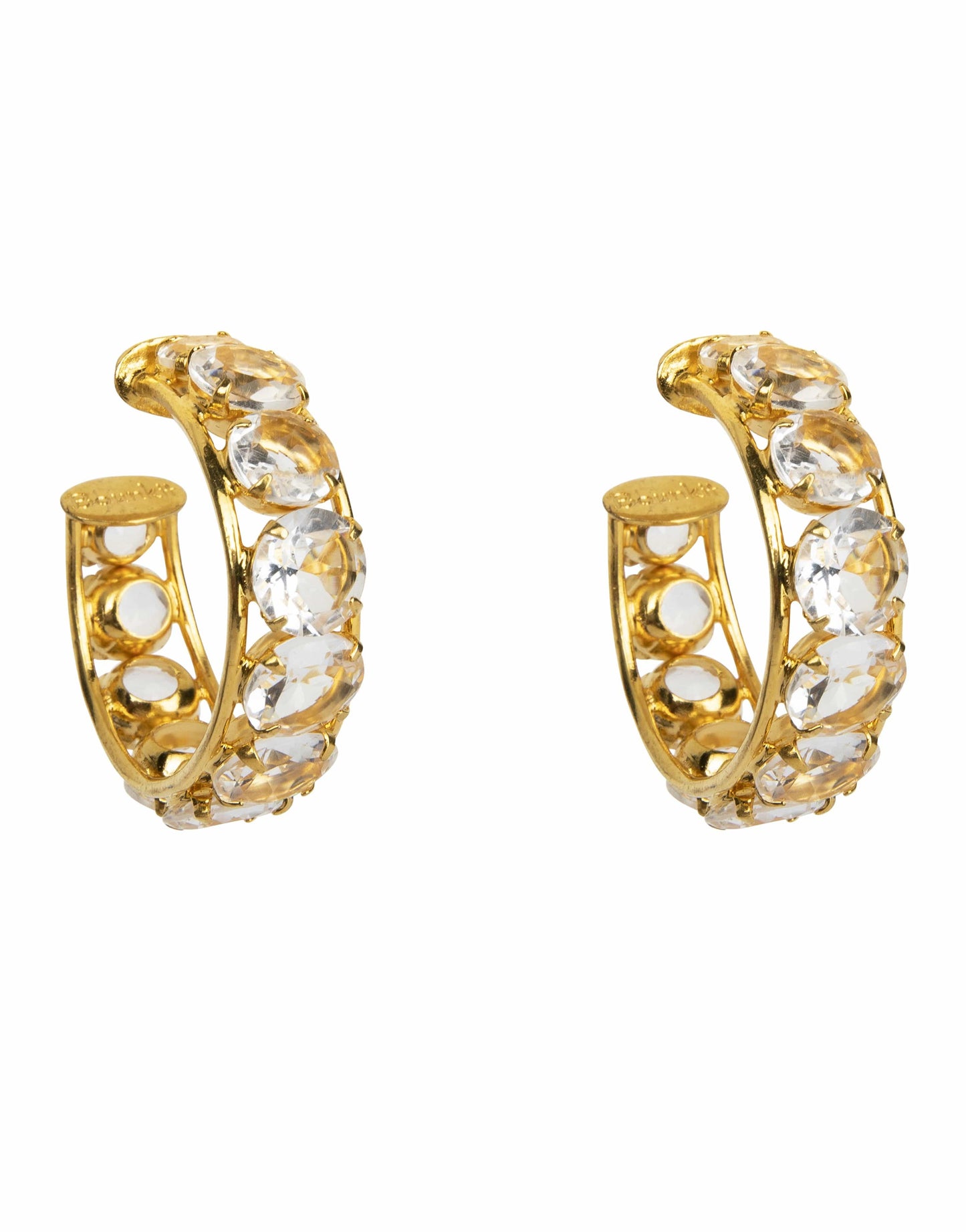BOUNKIT JEWELRY-Lemon Quartz Hoops-LEMON