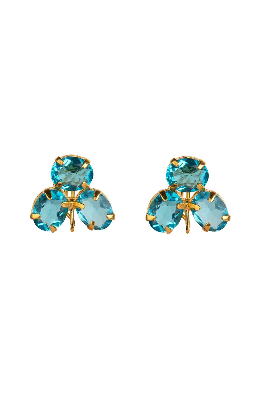 BOUNKIT JEWELRY-Leaf Drop Cluster Earings-PINK