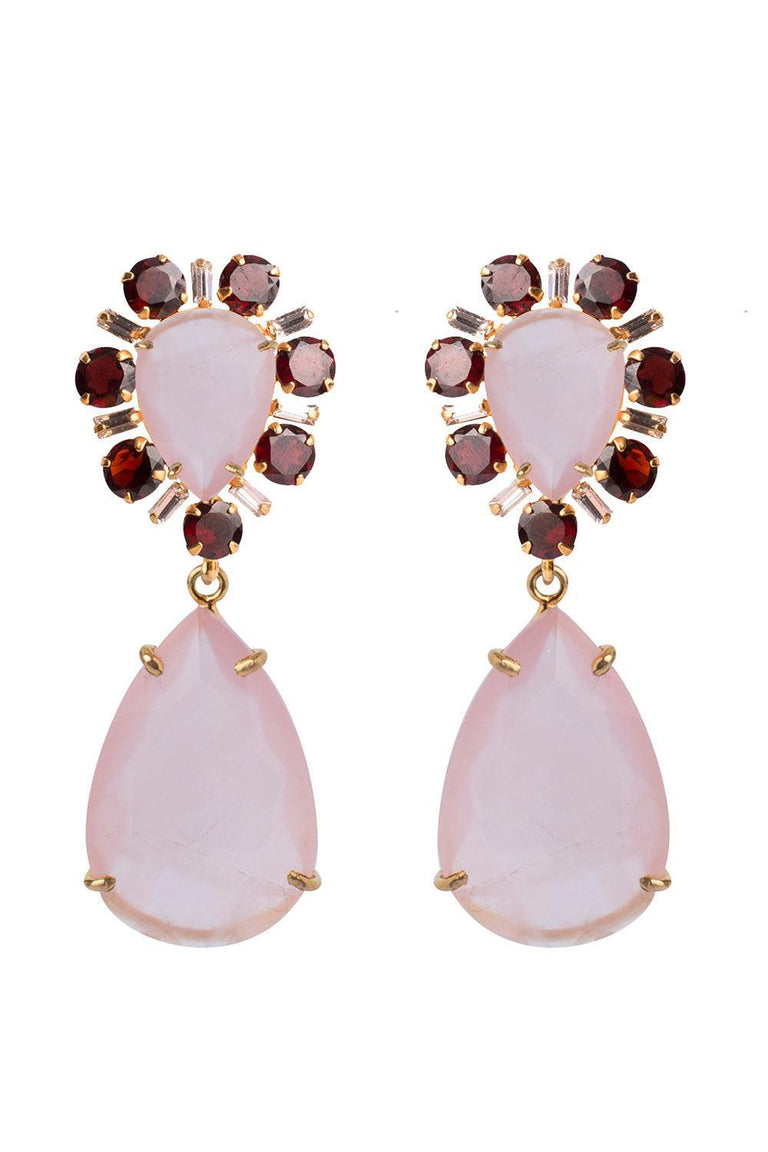 Rose Quartz Eden Earrings