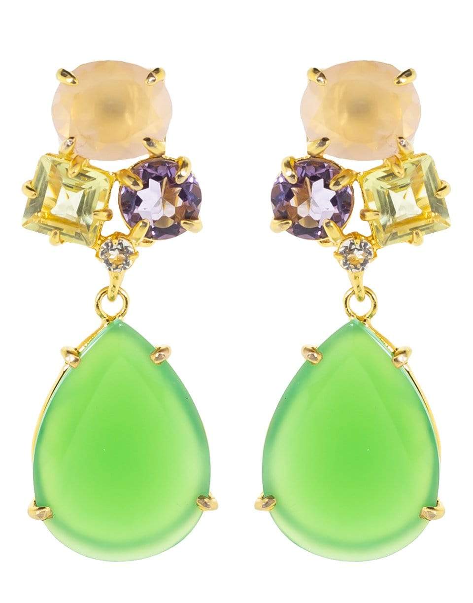 BOUNKIT JEWELRY-Rose Quartz Earring Set-ROSE/CLR