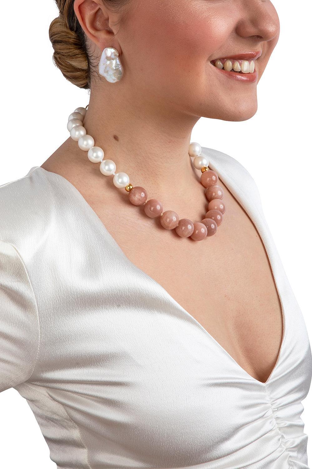 Pearl Tilly Stud Earrings-WHITE-JEWELRYBOUTIQUEEARRING-BOUNKIT JEWELRY