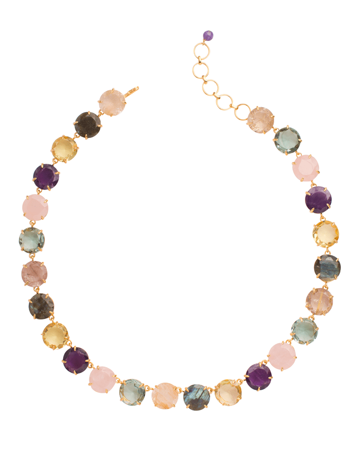 BOUNKIT JEWELRY-Multicolor Riviere Necklace-MULTI