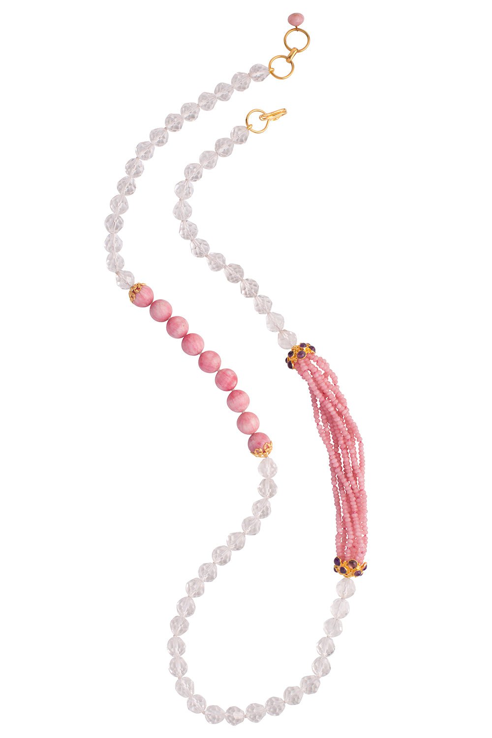 BOUNKIT JEWELRY-Sautoir Necklace-PINK