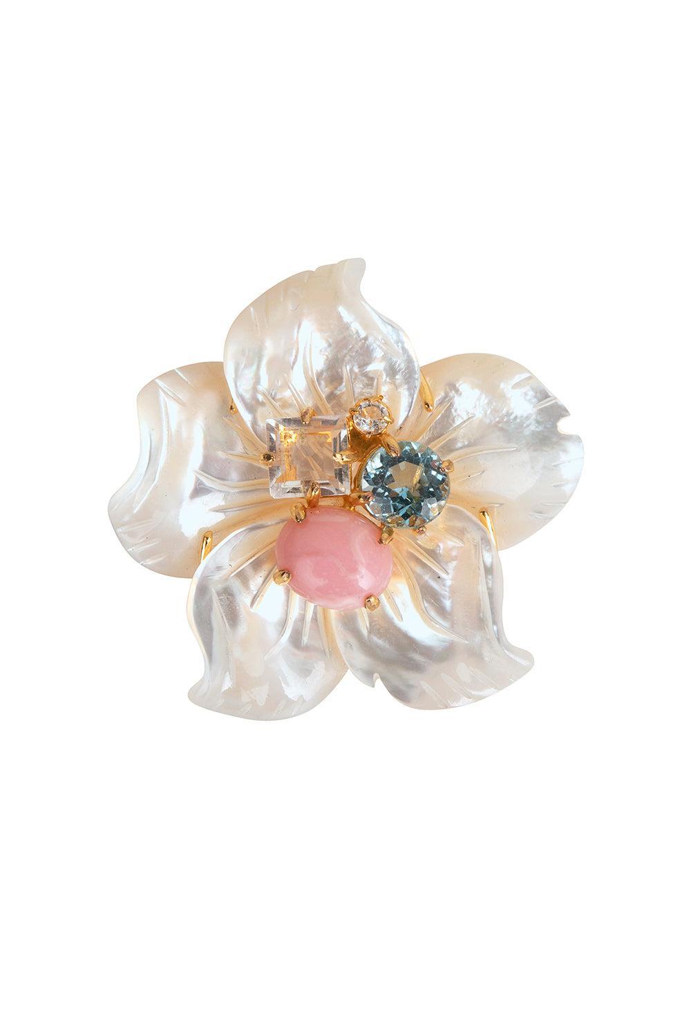Pink Opal Bridget Brooch-WHITE-JEWELRYBOUTIQUEPIN-BOUNKIT JEWELRY