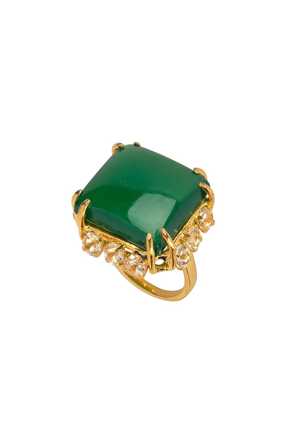 BOUNKIT JEWELRY-Green Onyx Aitana Ring-GREEN