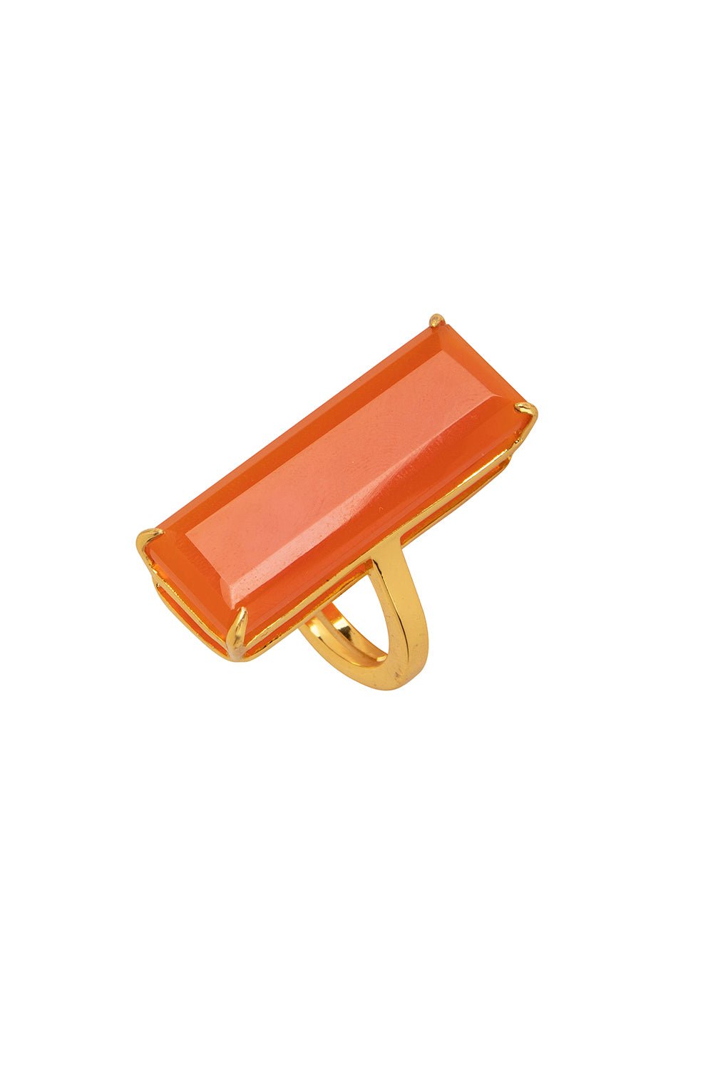 BOUNKIT JEWELRY-Carnelian Lucille Ring-ORANGE