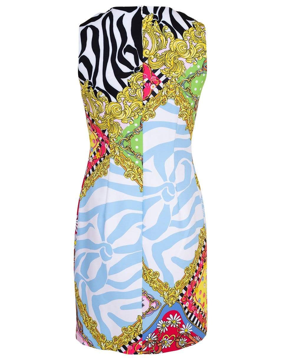 BOUTIQUE MOSCHINO-Sleeveless Ring Shoulder Strap Detail Dress-