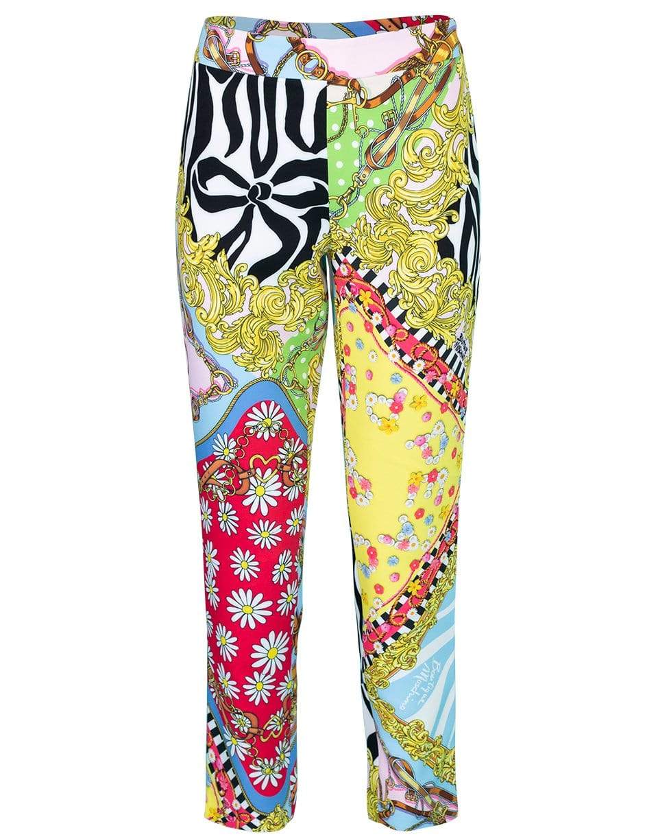 BOUTIQUE MOSCHINO-Fantasy Print Cropped Pant-