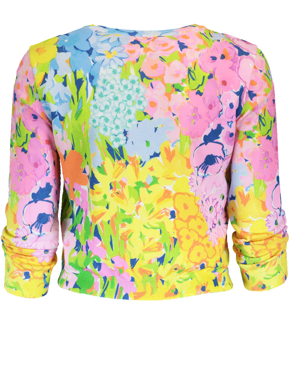 BOUTIQUE MOSCHINO-Printed Cropped Cardigan-