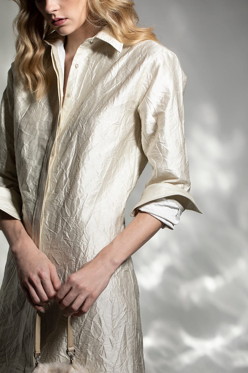 BRANDON MAXWELL-Ankle Length Button Up Shirt-