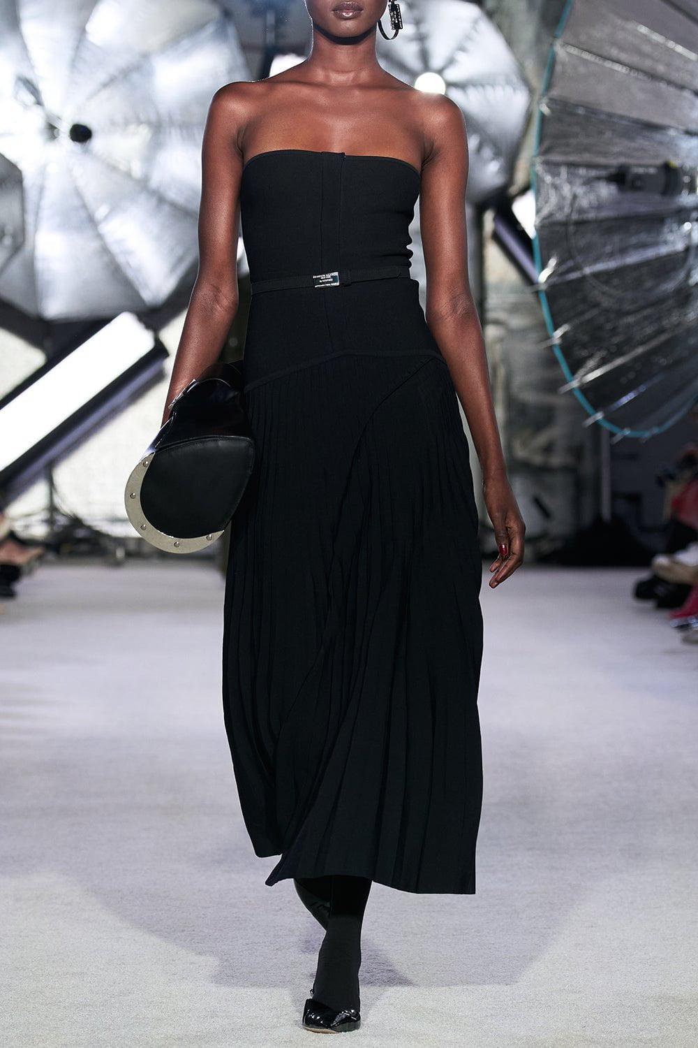 BRANDON MAXWELL-The Jada Dress-BLACK