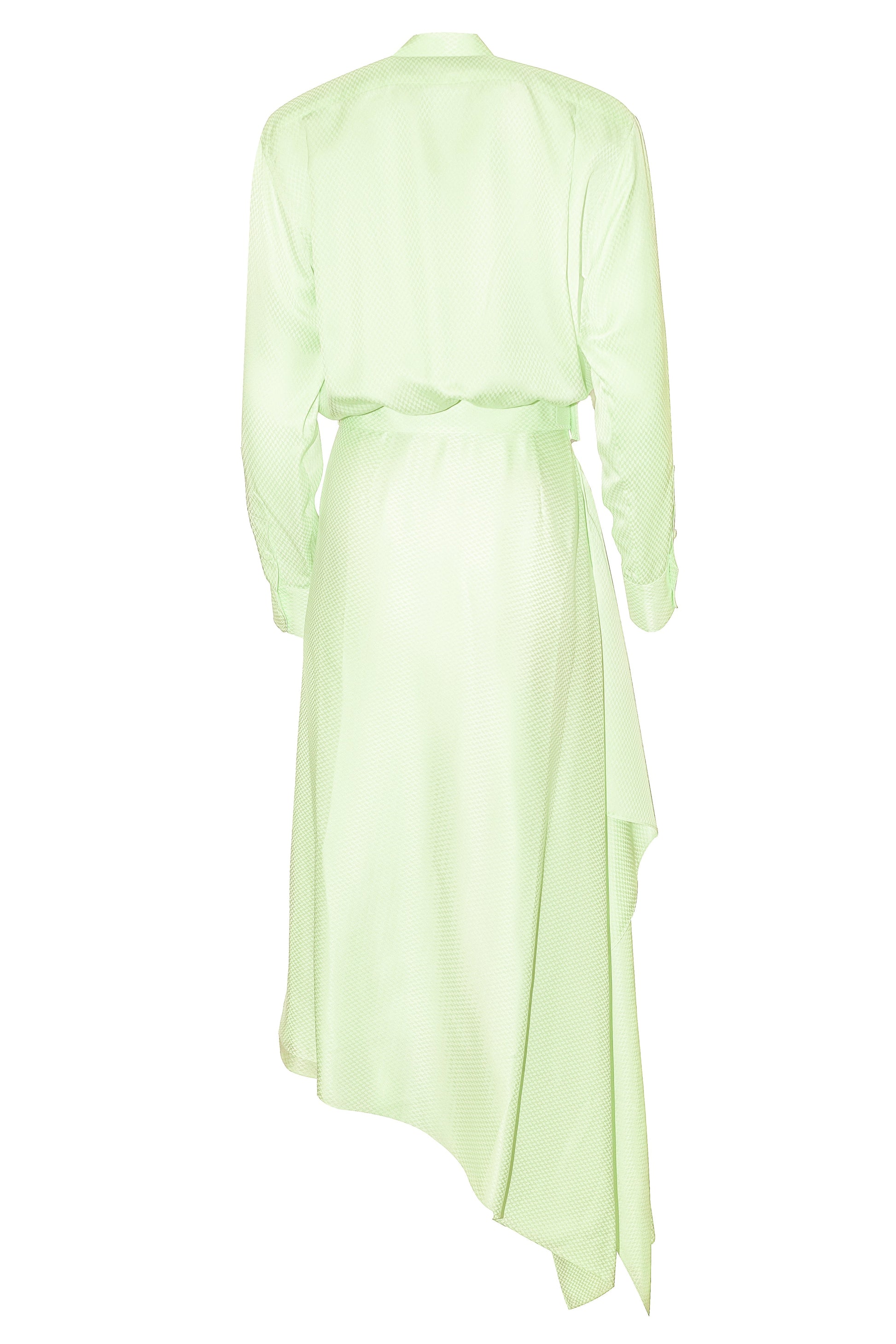 BRANDON MAXWELL-The Margot Shirtdress - Honeydew-