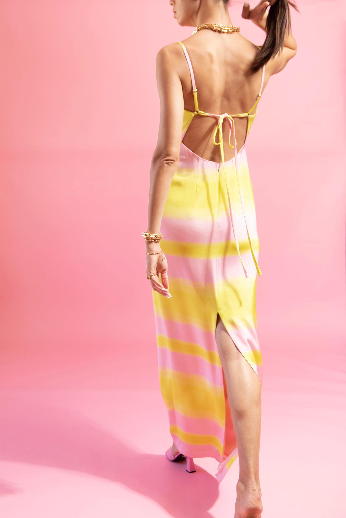 BRANDON MAXWELL-Backless Slip Gown-