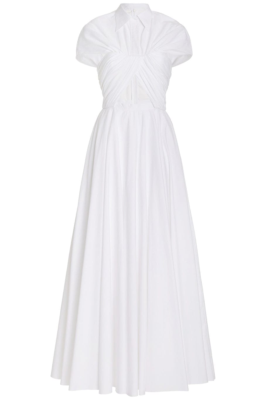 BRANDON MAXWELL-Pleated Shirt Dress-