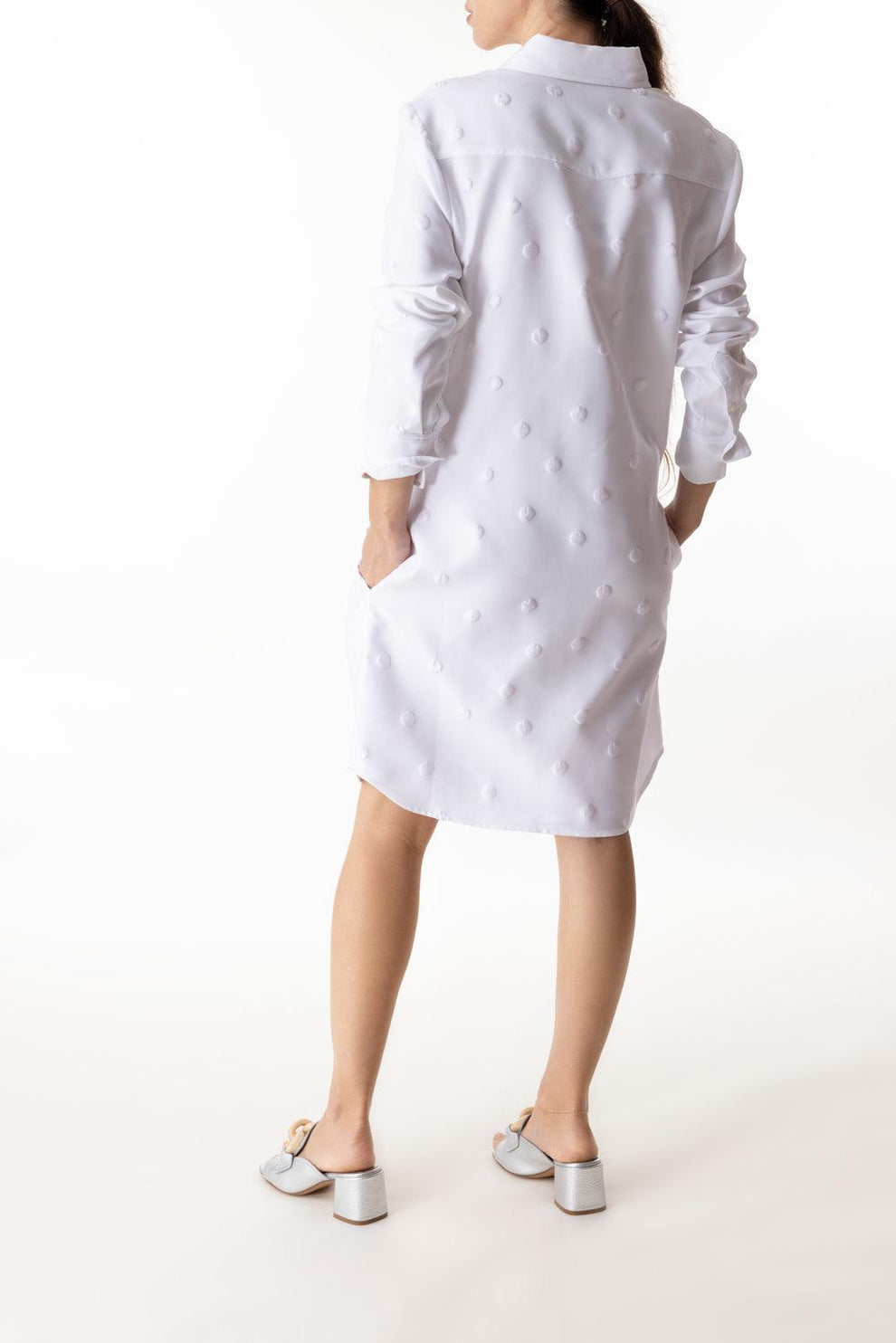 brandon maxwell shirt dress Brandon Maxwell The Nouveau Swirl Mini Shirtdress