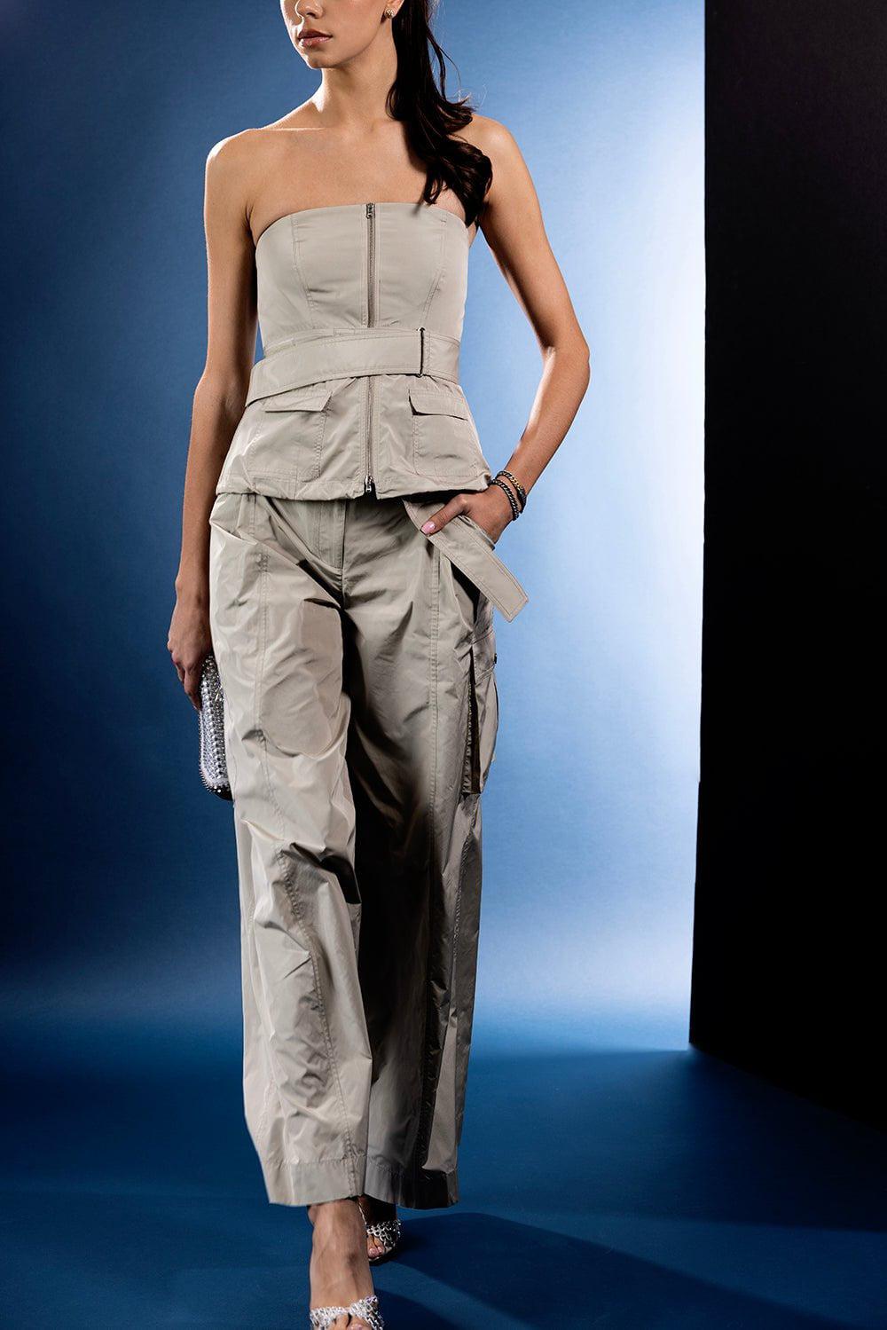 BRANDON MAXWELL-The Kinslee Cargo Pant-