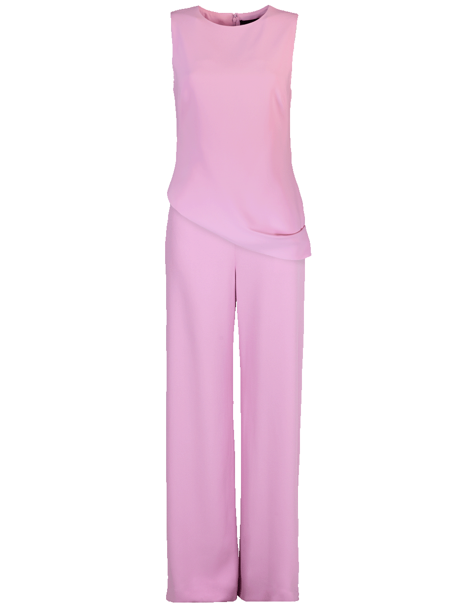 BRANDON MAXWELL-Drape Top With Wide Leg Pant-