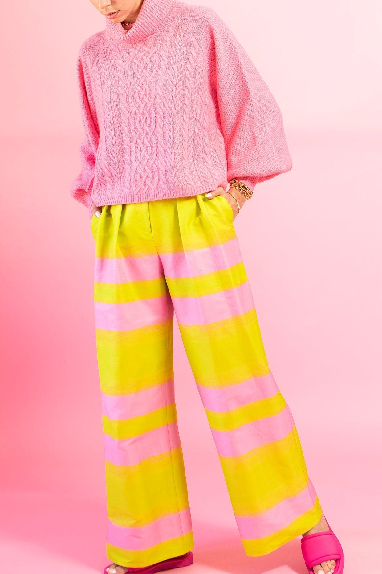 BRANDON MAXWELL-Pleated Wide Leg Pant-