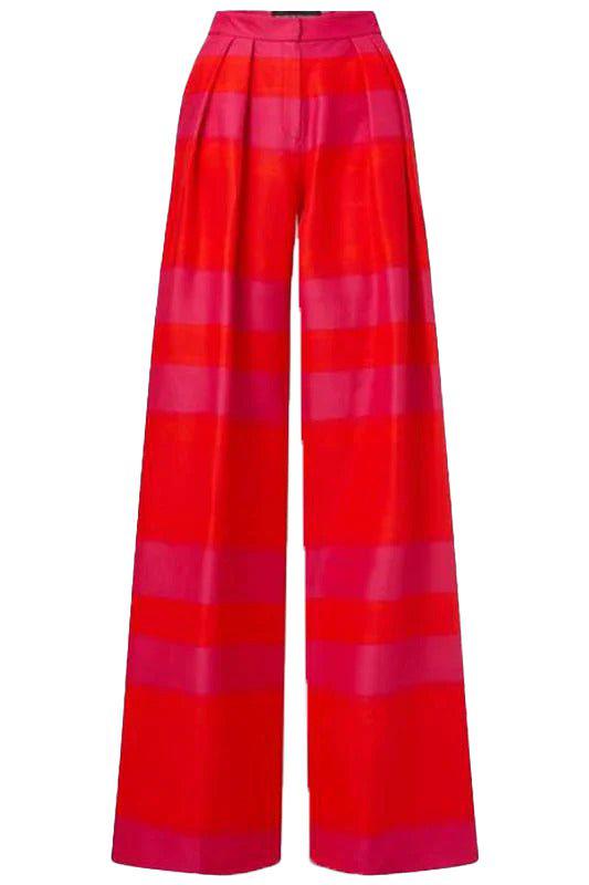 BRANDON MAXWELL-Pleated Wide Leg Pant-