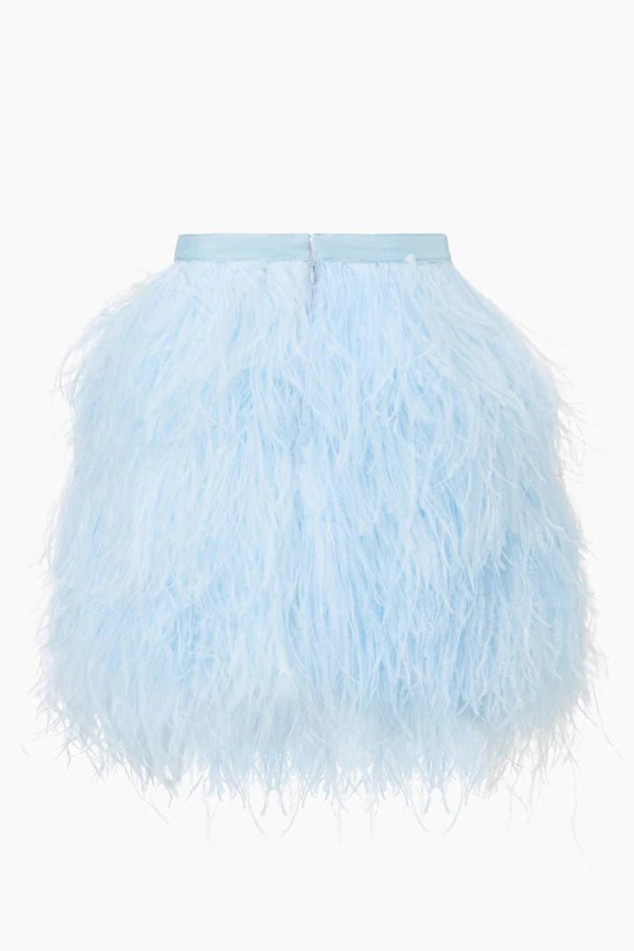 BRANDON MAXWELL-Feather Mini Skirt-