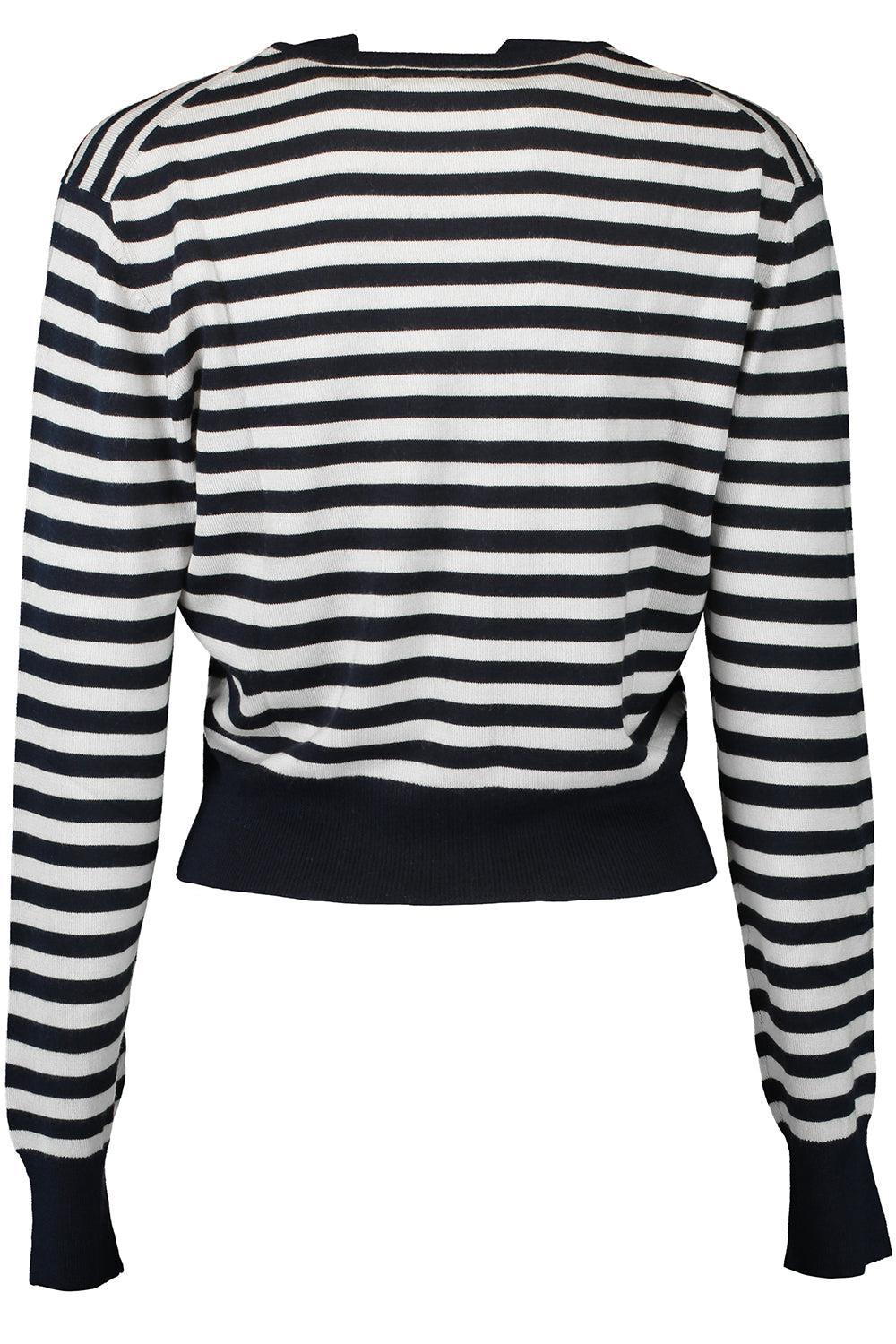 THE AUBREY CARDIGAN - NAVY STRIPE-NVIVRSTR-XS-CLOTHINGTOPCARDIGAN-BRANDON MAXWELL
