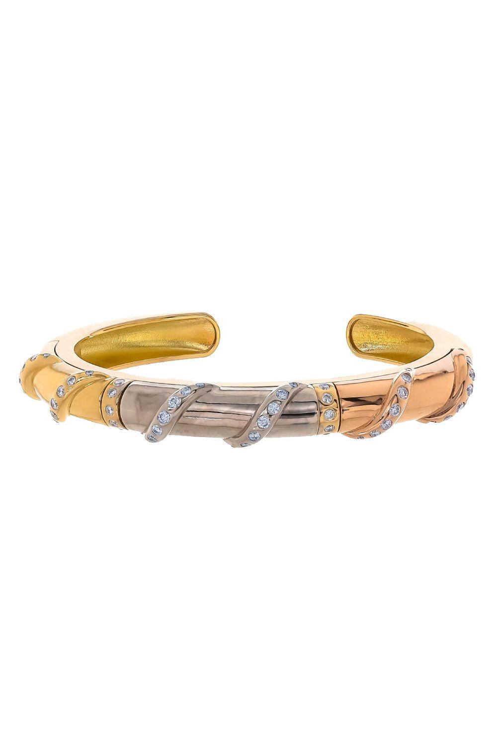 Mixed-Metal Friendship Cuff-YELLOW GOLD-JEWELRYFINE JEWELCUFF-BRENT NEALE