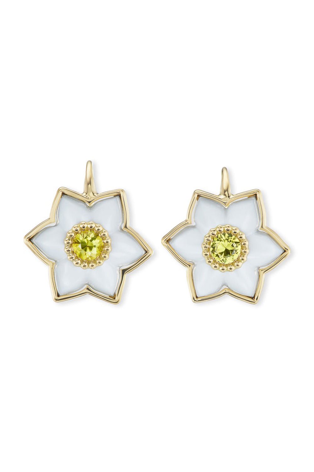BRENT NEALE-Daffodil Drop Earrings-YELLOW GOLD