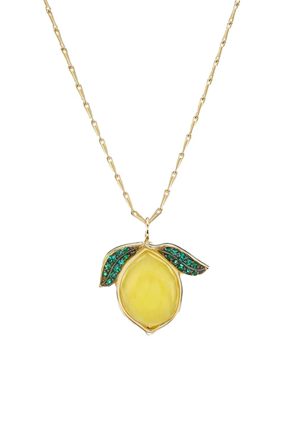 Lemon Necklace-YELLOW GOLD-JEWELRYFINE JEWELNECKLACE O-BRENT NEALE
