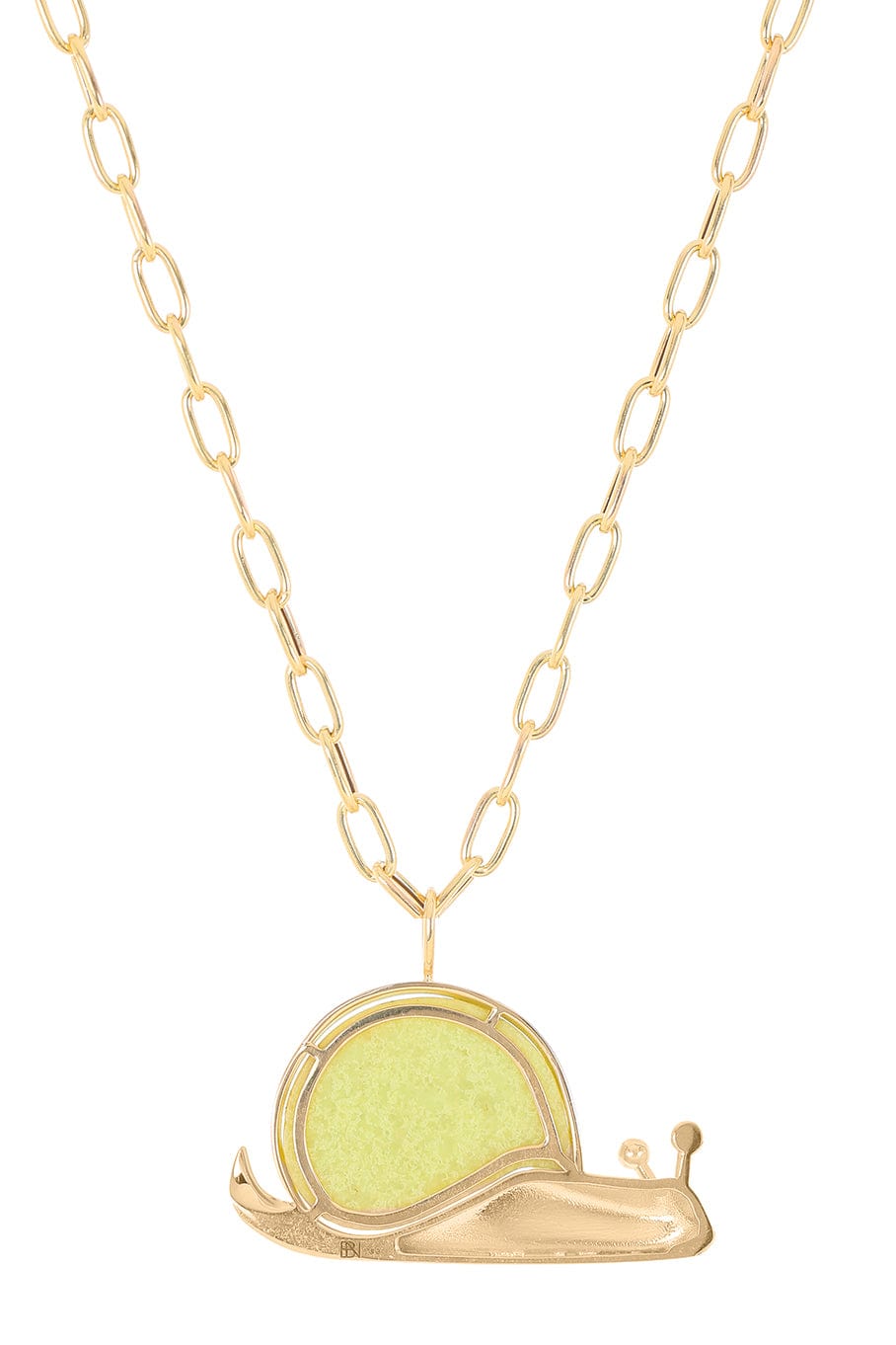BRENT NEALE-Large Brazilian Opal Snail Necklace-YELLOW GOLD