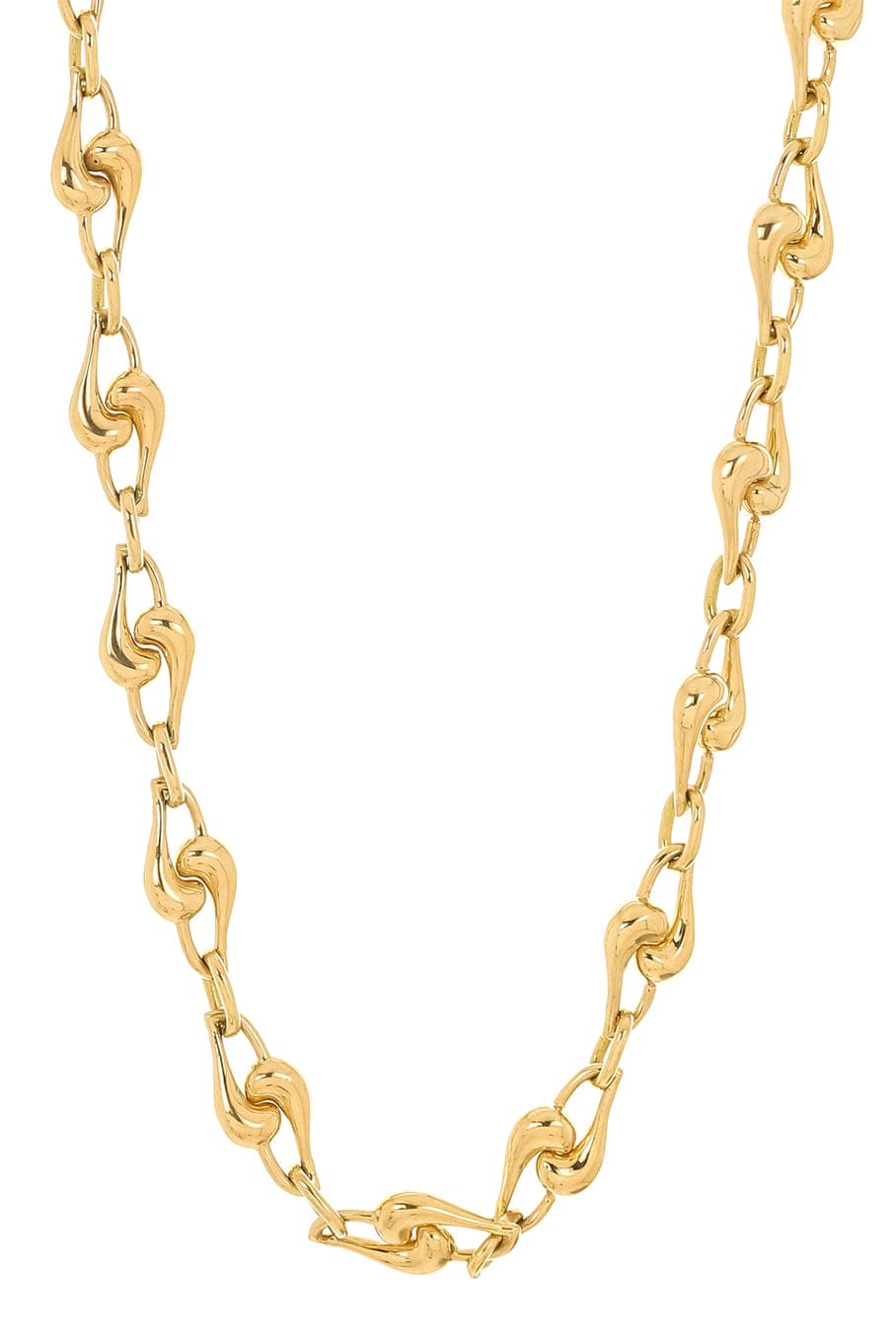 BRENT NEALE-Medium Knot Link Necklace-YELLOW GOLD
