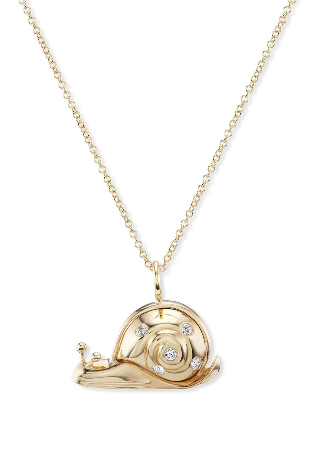 BRENT NEALE-Small Snail Necklace-YELLOW GOLD