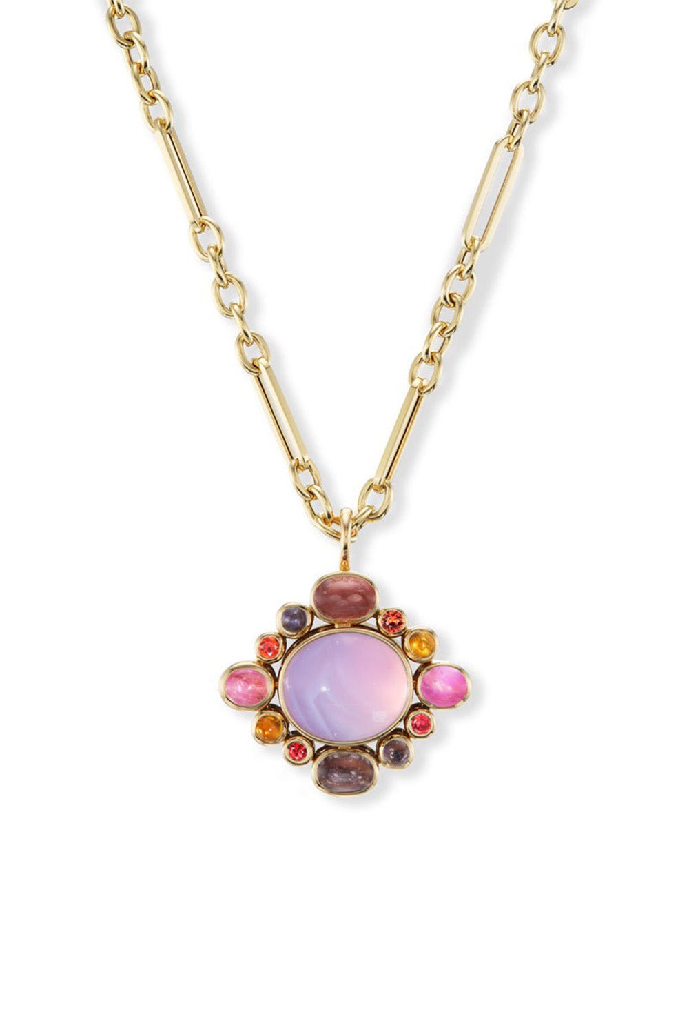 BRENT NEALE-Wildflower Pendant Necklace-YELLOW GOLD
