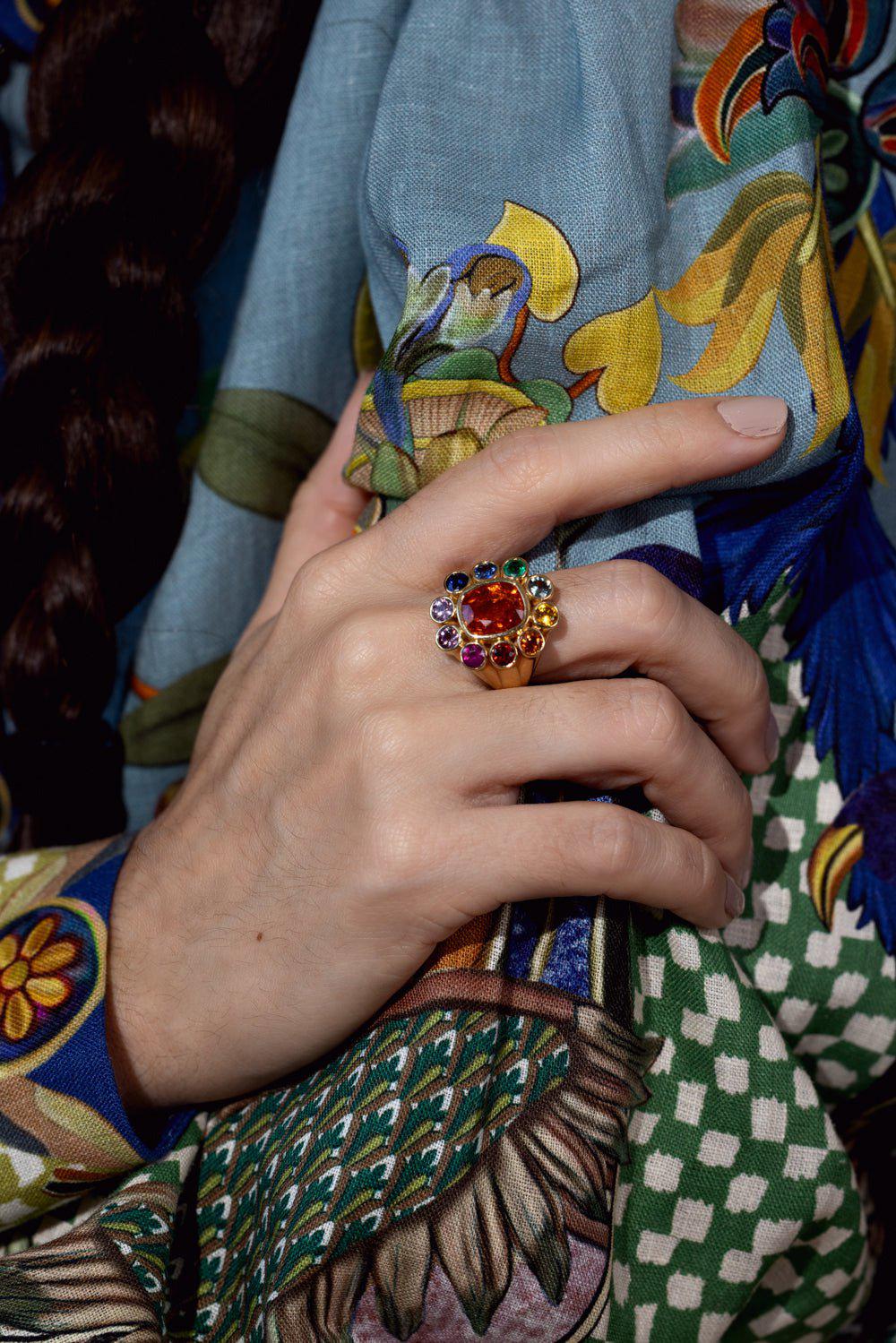 BRENT NEALE-Wildflower Ring-YELLOW GOLD