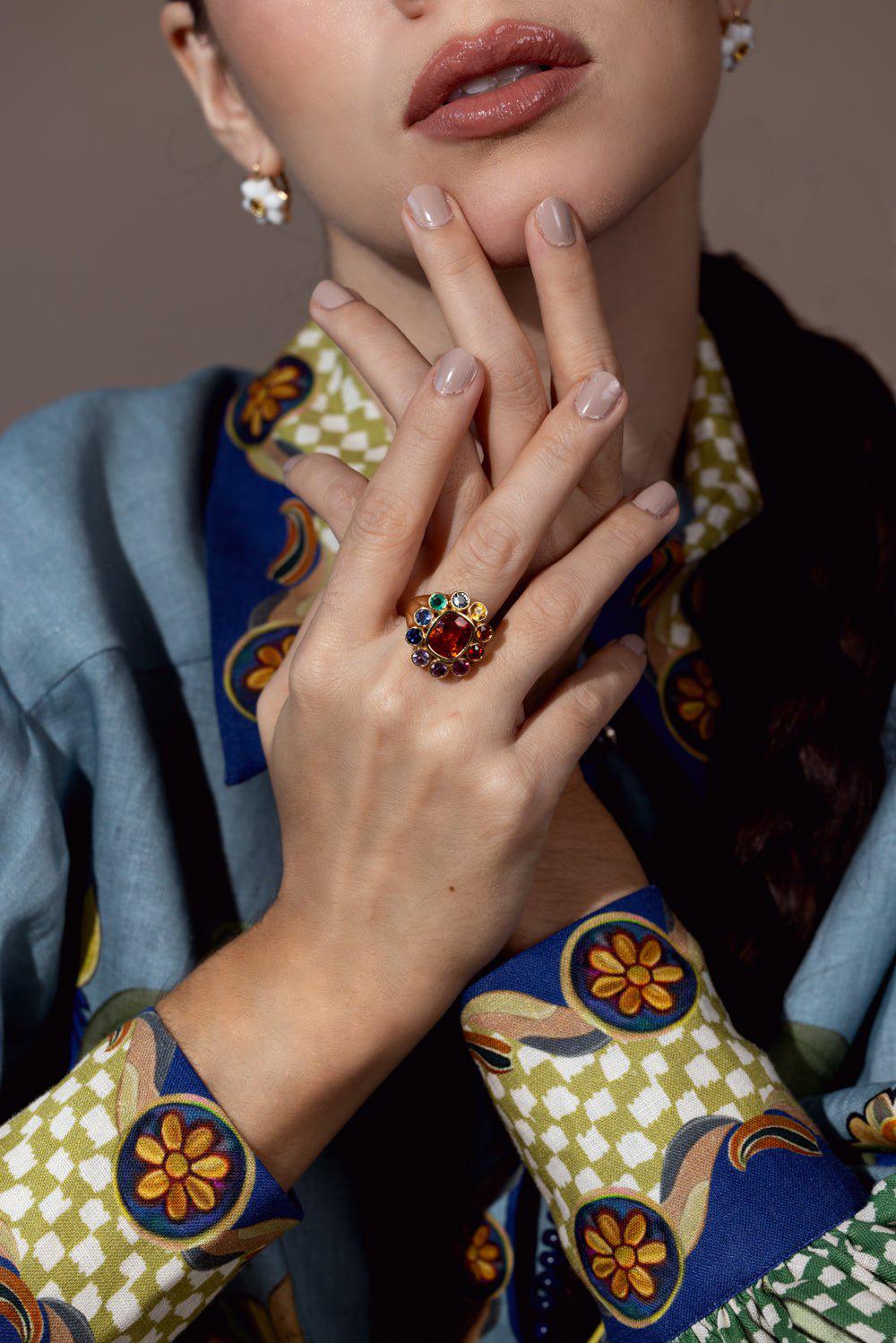 BRENT NEALE-Wildflower Ring-YELLOW GOLD